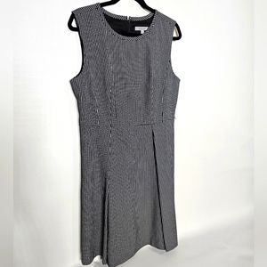 Black and white tailored dress